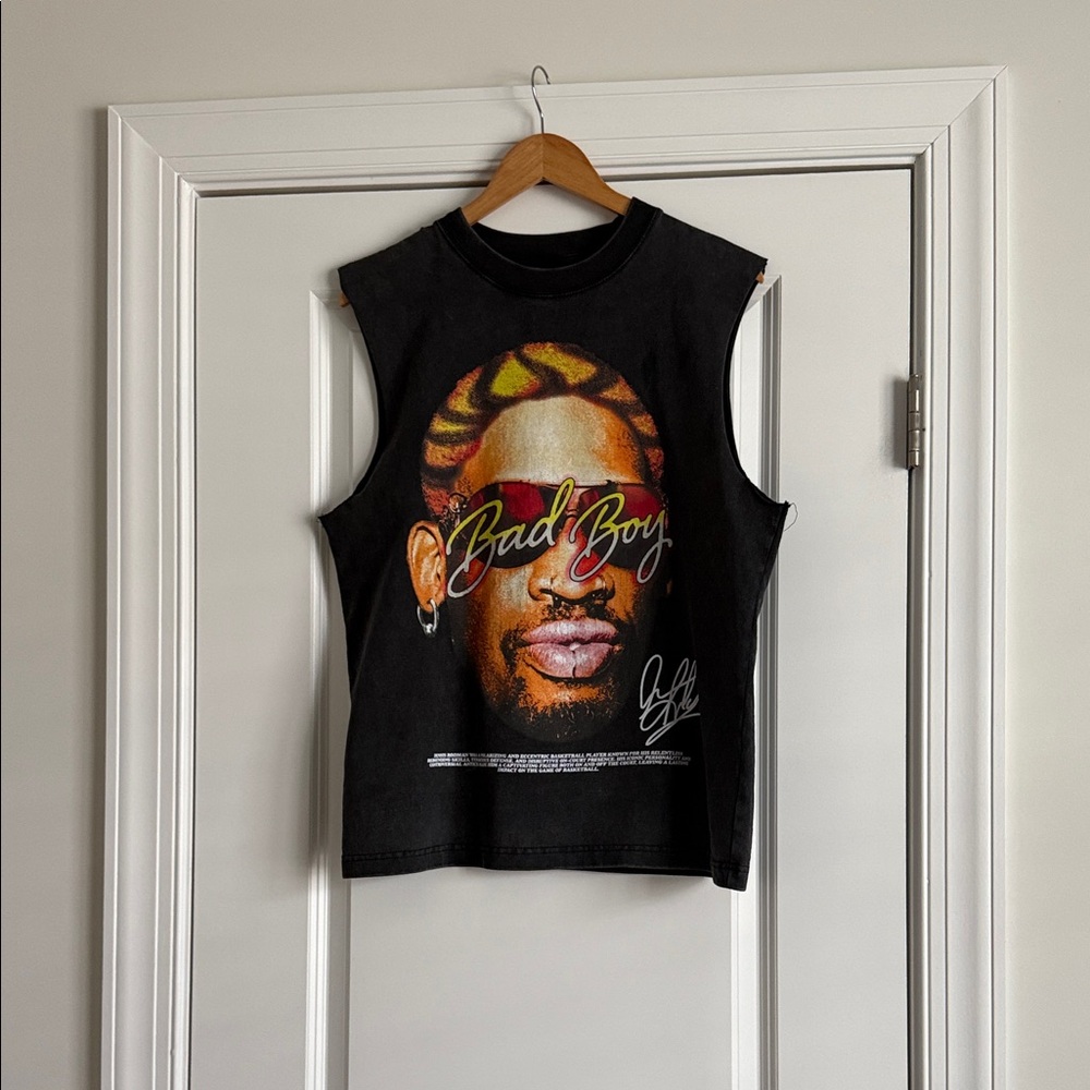 Rodman Brand Bad Boy Black Graphic Men's Tank Top NWOT